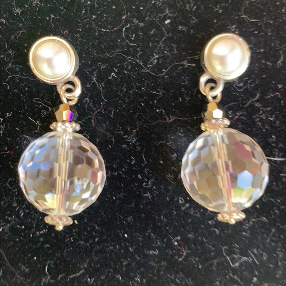 Handmade crystal earrings